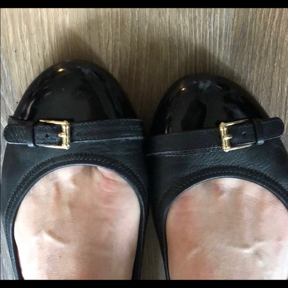 Cole haan leather black flats - size 9 - Picture 6 of 6
